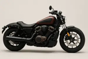 Harley Davidson Nightster 975cc motorcycle in a sleek minimal feature image, showcasing its modern design and powerful stance