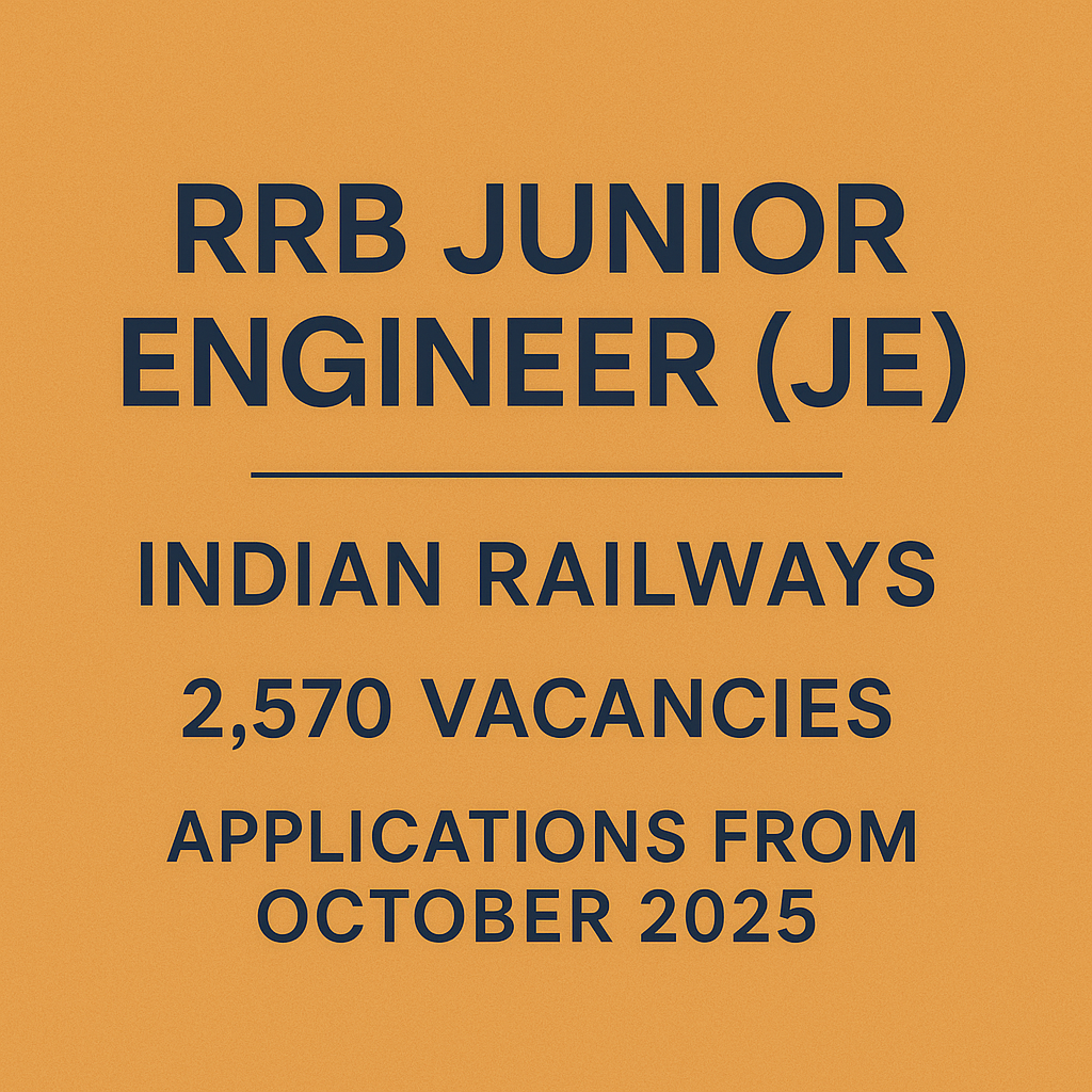RRB Junior Engineer (JE) – Indian Railways: Complete Guide 2025