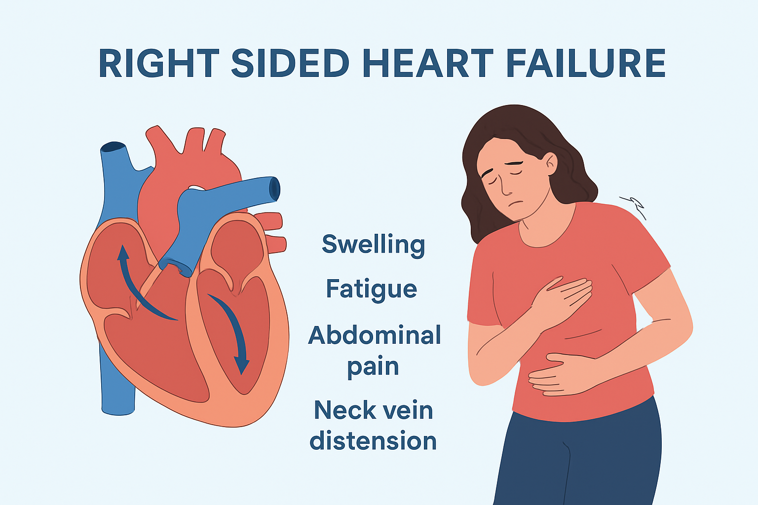 Right Sided Heart Failure: Causes, Symptoms & Treatment