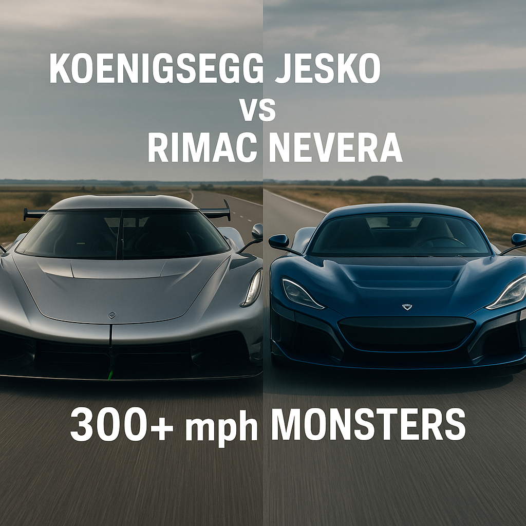 Koenigsegg Jesko vs Rimac Nevera — Battle of 300+ mph Monsters
