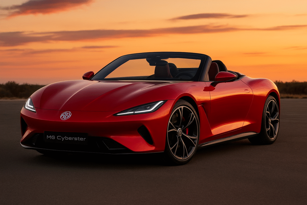 MG Cyberster electric sports car: all-EV convertible thrill
