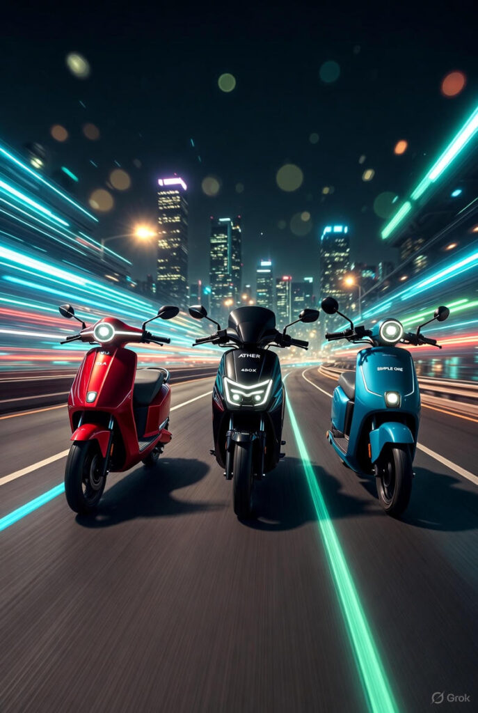 Ola Electric vs Ather vs Simple One – India EV Crown