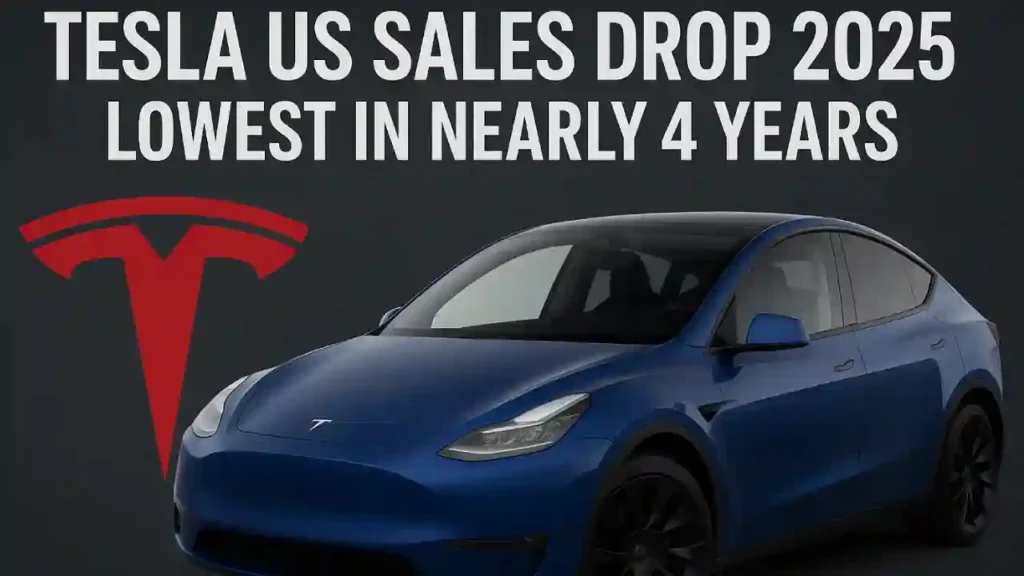 Tesla US sales drop 2025